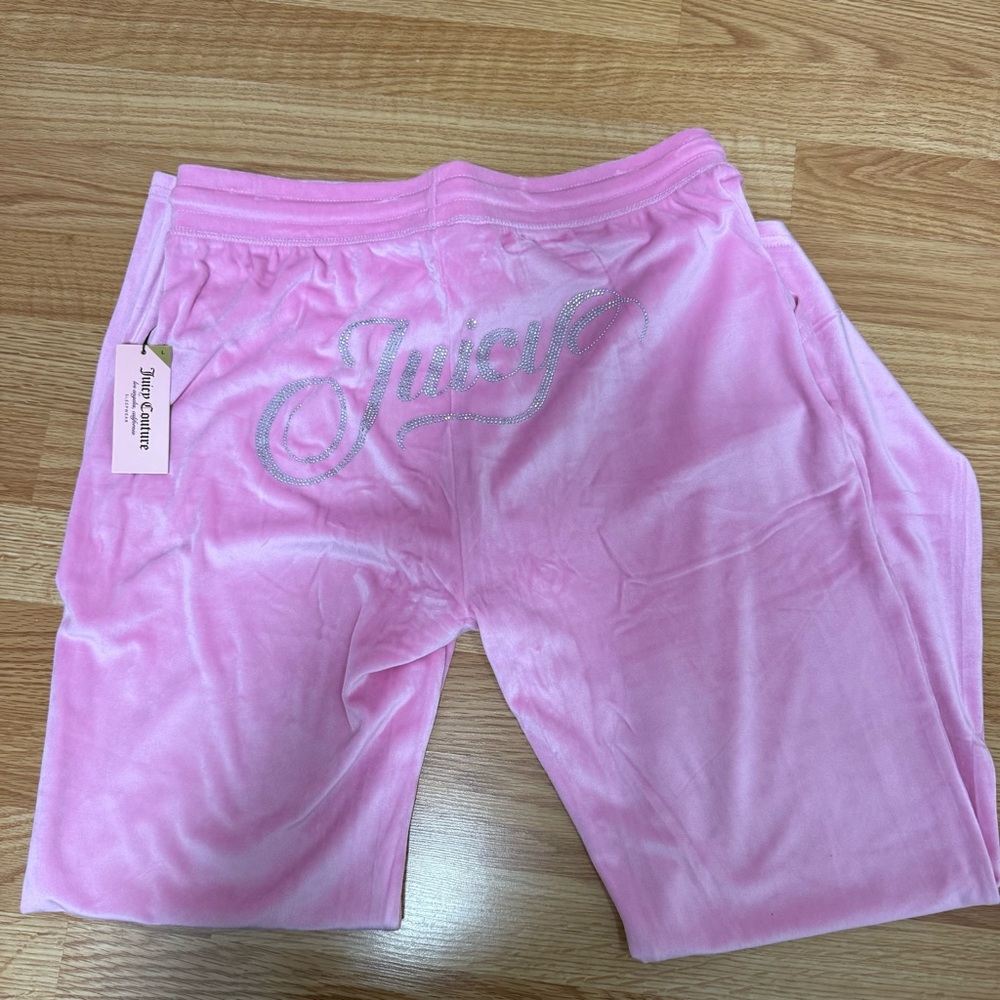 Juicy Couture Pink purple loungewear Velour Pants joggers size large